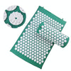 TPE + Sponge Acupuncture Acupoint Pain Relief Acupuncture Massage Pad Yoga Mat + Pillow Set(Grey)