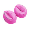 Children Arm Circle Learning Swimming Training Circle Adult Swimming Sleeve Safety Double Air Bag Floating Ring(Rose Red)