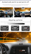 5.5" OBD2 HUD Head-Up Display Car Speedometer - Black