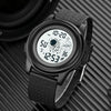 SKMEI 1883 Ultra-Thin Case Sports Multi-Function Watch Astronaut Watch(Black White Machine)
