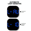 13-Inch LED Acrylic Electronic Clock Large-Screen Square Wall Clock With Timing Temperature Humidity(6632 White Light)