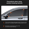 Car Multi-functional Emergency Safety Hammer Temporary Parking Dual Number Plate (Grey)