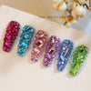 DIY Flat Bottom Shaped Glass Mixed Nail Art Rhinestones, Specification: 04