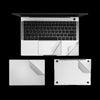 JRC 4 in 1 Computer Upper Cover + Lower Cover + Full Support Sticker + Touch Sticker Film Notebook Shell Protective Film For Huawei Matebook X Pro 2019 / 2020 (Silver)