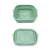 Air Fryer Grill Mat High Temperature Resistant Silicone Baking Tray, Specification: Square Green