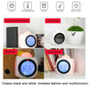 Multi-function LED Projection Alarm Clock Voice Talking Clock, Specification:White without USB cable