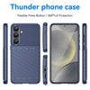 For Samsung Galaxy S25+ 5G Thunderbolt Shockproof TPU Phone Case(Blue)