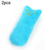 Catnip Plush Toys (2-Pack, Blue) - Kitten Teething & Grinding