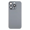 iPhone 16 Pro Max Back Glass Cover with Lens Cover - Black