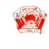 Folding Portable Baby Polka Dot Hexagon Indoor Ball Pool Game Fence 1.5 m in Diameter