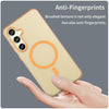 For Samsung Galaxy S24 FE 5G MagSafe Frosted Translucent TPU + PC Full Coverage Phone Case(Orange)