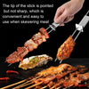 2 PCS Stainless Steel Semi-Automatic Double Head BBQ Fork Outdoor BBQ Tool