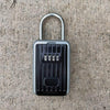 Wall Mounted Key Safe Box - Weatherproof Aluminium Alloy (Silver/Black)