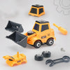 4 PCS / Set Children Educational DIY Nut detachable Inertia Car Model Education Toy(Engineering Vehicle)