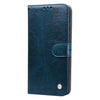 For Xiaomi Redmi 8 Business Style Oil Wax Texture Horizontal Flip Leather Case, with Holder & Card Slots & Wallet(Blue)