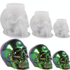 DIY Epoxy Candle Skull Keychain Pendant Silicone Mold Halloween Ornaments Mold, Spec: S