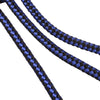 3-in-1 Nylon Dog Lead, Triple Lead for Dogs, Blue, 124cm