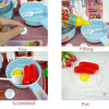 24 In 1 Childre Mini Kitchen Toys Girls Simulation Play House Cooking Kitchen Set, Model: Pink