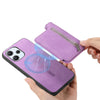 For Redmi K70 / K70 Pro 5G Retro MagSafe Zipper Wallet Card Bag Back Phone Case(Purple)