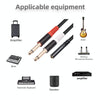 3717 3.5mm Female to 6.35mm 1/4 TS Male Stereo Audio Cable, Length: 30cm