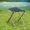 Outdoor Portable Camping Folding Chair 7075 Aluminum Alloy Fishing Barbecue Stool, Size: 24.5x22.5x27cm(Blue)