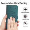 For Samsung Galaxy A25 5G Japan Embossed Kitten Phone Leather Case with Lanyard(Dark Green)