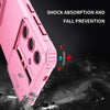 For Samsung Galaxy S25 5G Stereoscopic Holder Sliding Camshield Phone Case(Pink)