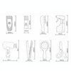 18 PCS / Set Simulation Haircut Kit Set Children Pretend Play Makeup Tools Wooden Toys(Haircase)