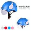 2 Pairs Motorcycle Helmet Angel Wings Decoration(White)