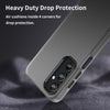 For Samsung Galaxy A16 5G Frosted Translucent TPU Hybrid PC Full Coverage Phone Case(Black)
