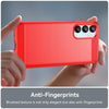 For Samsung Galaxy A56 5G Carbon Fiber Brushed Texture TPU Phone Case(Red)