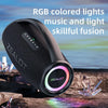 Zealot S97M 80W Outdoor Portable RGB Bluetooth Speaker with Microphone(Black)