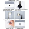 Toilet Tank Stainless Steel Spring Single and Double Buttons, Spec: 1 Button 38mm