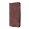 For Alcatel Axel / Lumos Skin Feel Magnetic Horizontal Flip Leather Phone Case(Dark Brown)