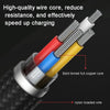 ROMOSS  CB12B 2.4A 8 Pin Fast Charging Cable For IPhone / IPad Data Cable 2m(Red Black)