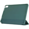 For iPad Air 2022 / 2020 10.9 Silicone 3-Folding Full Coverage Leather Case(Light Green)