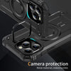 For iPhone 14 Pro Lens Holder MagSafe Phone Case(Black)