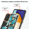 For Samsung Galaxy A52 5G / 4G Flowers and Plants Series IMD TPU Phone Case(Blue Rose)