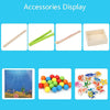 Wooden Children Early Education Toys Baby Clip Beads Magnetic Fishing Games Toy(Rabbit)
