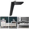 LH-FJ0039 Metal Furniture Support Legs, Height: 8cm(Matte Black)
