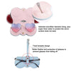 Cute Quirky PU Sunglasses Case Portable Glasses Bag with Hanging Buckle, Color:  Heart Flowers Pink