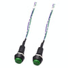 2pcs Car Modification Horn Switch Universal Button Modification Small Switch(Green Button)