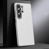 For Samsung Galaxy S25 Ultra 5G Genuine Leather PC Phone Case(White)