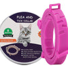 Flea & Tick Collar for Cats, 38cm Pink, Waterproof, 8 Months Protection