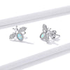 S925 Sterling Silver Little Bee Women Earrings