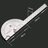 0-180 Degree Stainless Steel Protractor Angle Finder with 0-145mm Arm Measuring Ruler Tool