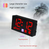 Compact LED Digital Display Time Voltmeter, Specification: 2 in 1 Temperature Red