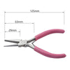 ZB29F 5 Inch Mini Wire Winding Pliers Jewelry Pliers Semi-Recessed Semi-Round Nose Tool Pliers