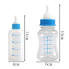 Small Yellow Pet Milk Feeding Bottle 60ml - Kitten, Puppy Bottle with 3 Teats