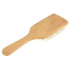 Natural Wooden Massage Hair Comb with Rubber Base & Wooden Brush, Size: Large(Black)